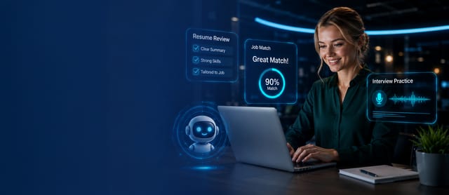 A resume displayed on a laptop screen